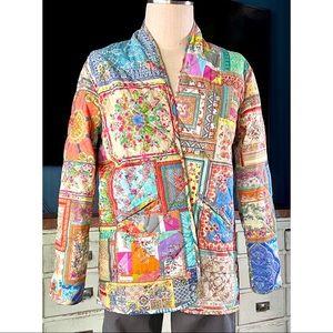 Johnny Was Annika Reversible Quilted Jacket S